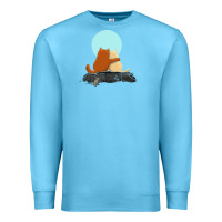 Ocean Blue two cats Premium Sweatshirt - linhVisuals