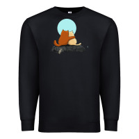 Black two cats Premium Sweatshirt - linhVisuals