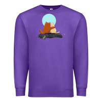 Purple two cats Premium Sweatshirt - linhVisuals
