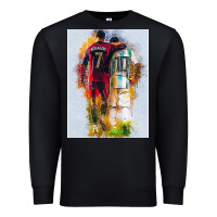 Black messi and ronaldo Premium Sweatshirt - linhVisuals