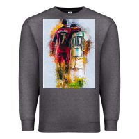 Charcoal Heather messi and ronaldo Premium Sweatshirt - linhVisuals
