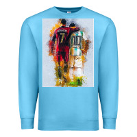 Ocean Blue messi and ronaldo Premium Sweatshirt - linhVisuals