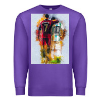 Purple messi and ronaldo Premium Sweatshirt - linhVisuals