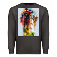 Smoke messi and ronaldo Premium Sweatshirt - linhVisuals