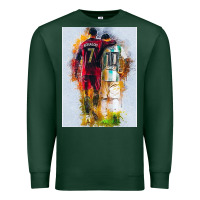 Sports Green messi and ronaldo Premium Sweatshirt - linhVisuals