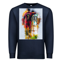 Navy messi and ronaldo Premium Sweatshirt - linhVisuals