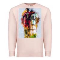 Pale Pink messi and ronaldo Premium Sweatshirt - linhVisuals