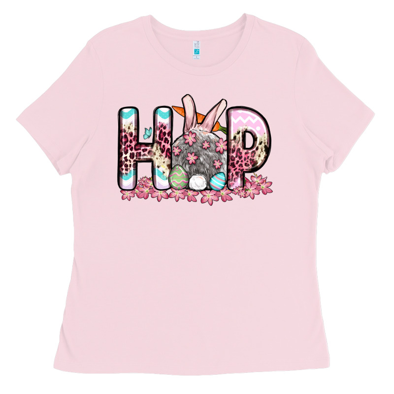 Easter Day Hop Bunny Ladies Tee by OliviaCreatesArt | Teevron