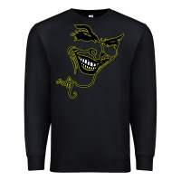 Black J O K E R Premium Sweatshirt - linhVisuals