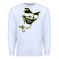 White J O K E R Premium Sweatshirt - linhVisuals