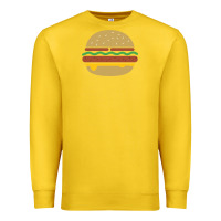Lemon vintage burger print Premium Sweatshirt - linhVisuals