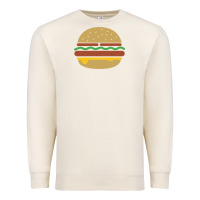 Sandshell vintage burger print Premium Sweatshirt - linhVisuals