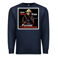 Navy only you can prevent communism Premium Sweatshirt - linhVisuals