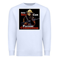 White only you can prevent communism Premium Sweatshirt - linhVisuals