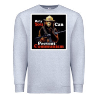 Heather Grey only you can prevent communism Premium Sweatshirt - linhVisuals