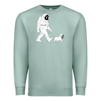 Seafoam walking the dog astronaut Premium Sweatshirt - linhVisuals