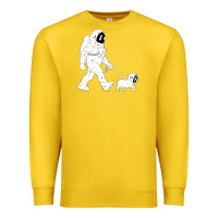 Lemon walking the dog astronaut Premium Sweatshirt - linhVisuals