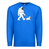 True Royal walking the dog astronaut Premium Sweatshirt - linhVisuals