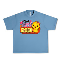 Pebble Blue one cute chick Urban Heavy Tee - FaDigitalArtStudio