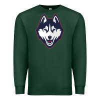 Sports Green wolf head tshirt Premium Sweatshirt - linhVisuals