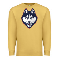 Antique Gold wolf head tshirt Premium Sweatshirt - linhVisuals