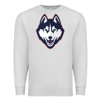 Dove Grey wolf head tshirt Premium Sweatshirt - linhVisuals