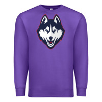 Purple wolf head tshirt Premium Sweatshirt - linhVisuals