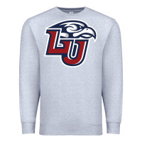 Heather Grey liberty flames Premium Sweatshirt - linhVisuals