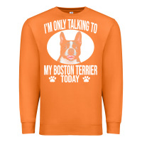 Carrot boston terrier t  shirtfunny boston terrier dog gift i m only talking Premium Sweatshirt - linhVisuals