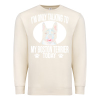 Sandshell boston terrier t  shirtfunny boston terrier dog gift i m only talking Premium Sweatshirt - linhVisuals