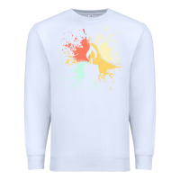 White candle t  shirt c a n d l e i n k s p l a s h t  shirt Premium Sweatshirt - linhVisuals