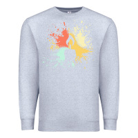 Heather Grey candle t  shirt c a n d l e i n k s p l a s h t  shirt Premium Sweatshirt - linhVisuals