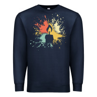 Navy candle t  shirt c a n d l e i n k s p l a s h t  shirt Premium Sweatshirt - linhVisuals