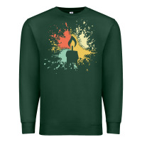 Sports Green candle t  shirt c a n d l e i n k s p l a s h t  shirt Premium Sweatshirt - linhVisuals