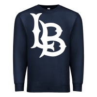 Navy long beach  the beach Premium Sweatshirt - linhVisuals