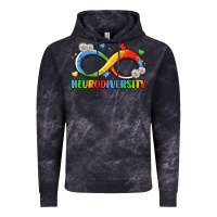 Cloud Black neurodiversity Vintage Hoodie - LillyAllenDesigns
