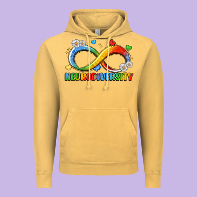 Neurodiversity Vintage Hoodie Designed By Lillyallendesigns