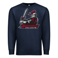 Navy manhattanville valiants Premium Sweatshirt - linhVisuals
