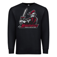 Black manhattanville valiants Premium Sweatshirt - linhVisuals