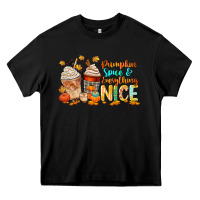 Black pumpkin spice and everything nice Heavy Core Tee - CowGirlArtShop