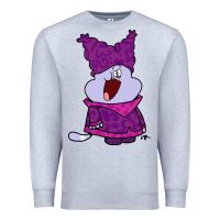 Heather Grey chowder Premium Sweatshirt - linhVisuals
