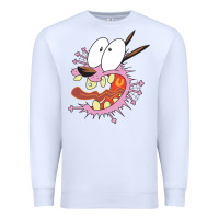 White courage the cowardly dog Premium Sweatshirt - linhVisuals