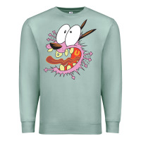 Seafoam courage the cowardly dog Premium Sweatshirt - linhVisuals