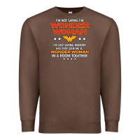 Chestnut wonder  woman Premium Sweatshirt - linhVisuals