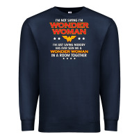 Navy wonder  woman Premium Sweatshirt - linhVisuals
