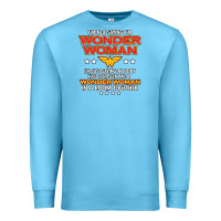 Ocean Blue wonder  woman Premium Sweatshirt - linhVisuals
