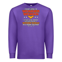 Purple wonder  woman Premium Sweatshirt - linhVisuals