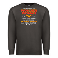 Smoke wonder  woman Premium Sweatshirt - linhVisuals
