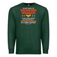 Sports Green wonder  woman Premium Sweatshirt - linhVisuals