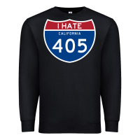 Black los angeles california interstate 405 (i 405) sweatshirt Premium Sweatshirt - linhVisuals